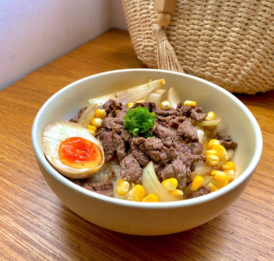 Cơm bò trứng ngâm 