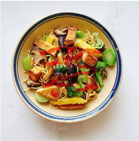 Mì chay đậu phụ – Thực vật, nhẹ và bổ dưỡng